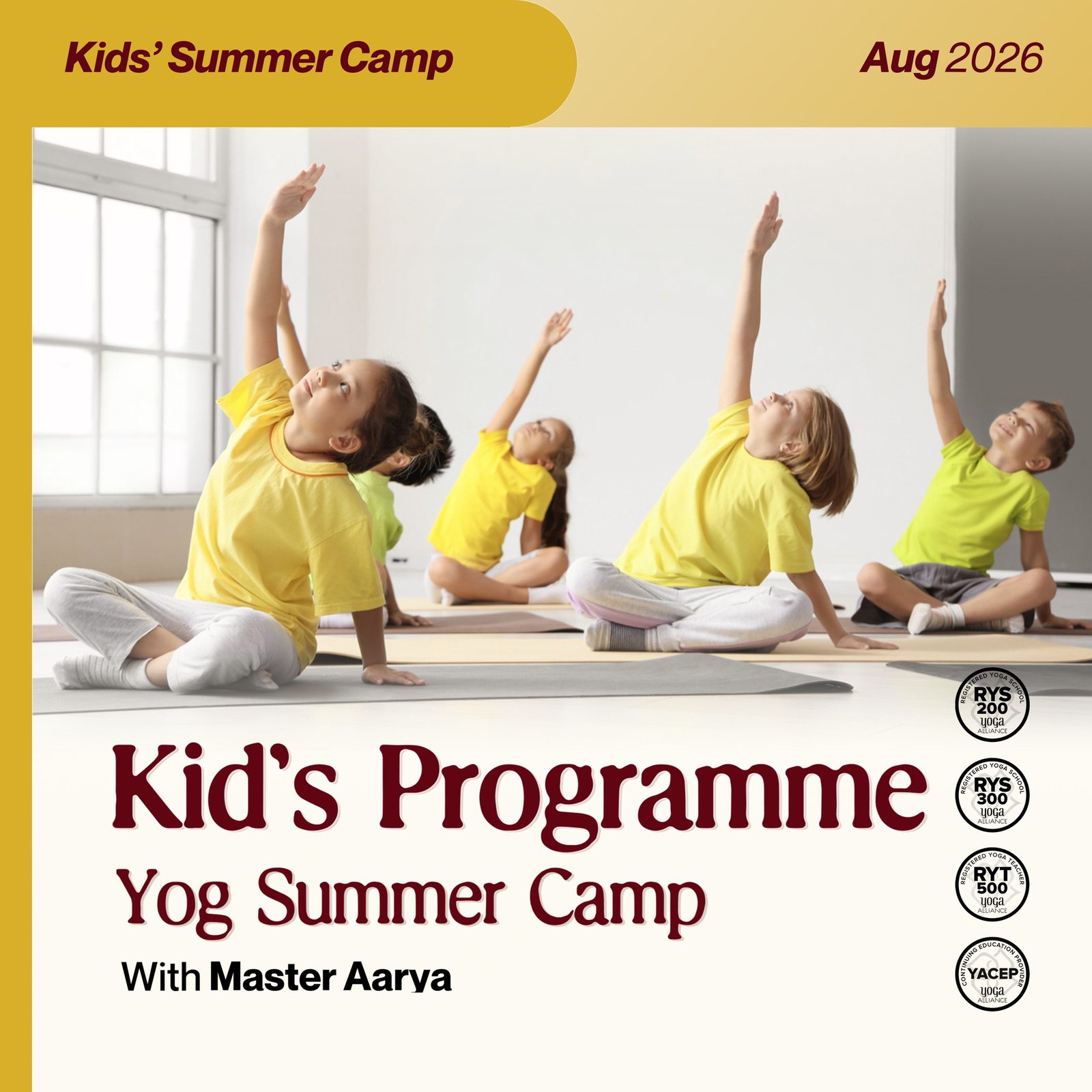 Kids Summer Yog Camp - 2.0